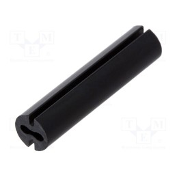 50 pcs : 8GE04V80538 - Spacer sleeve, LED, Øout: 4.8mm, ØLED: 3mm, L: 21mm, black, UL94V-0