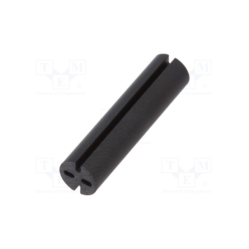 50 pcs : 8GE04V80573 - Spacer sleeve, LED, Øout: 5.1mm, ØLED: 5mm, L: 21mm, black, UL94V-0