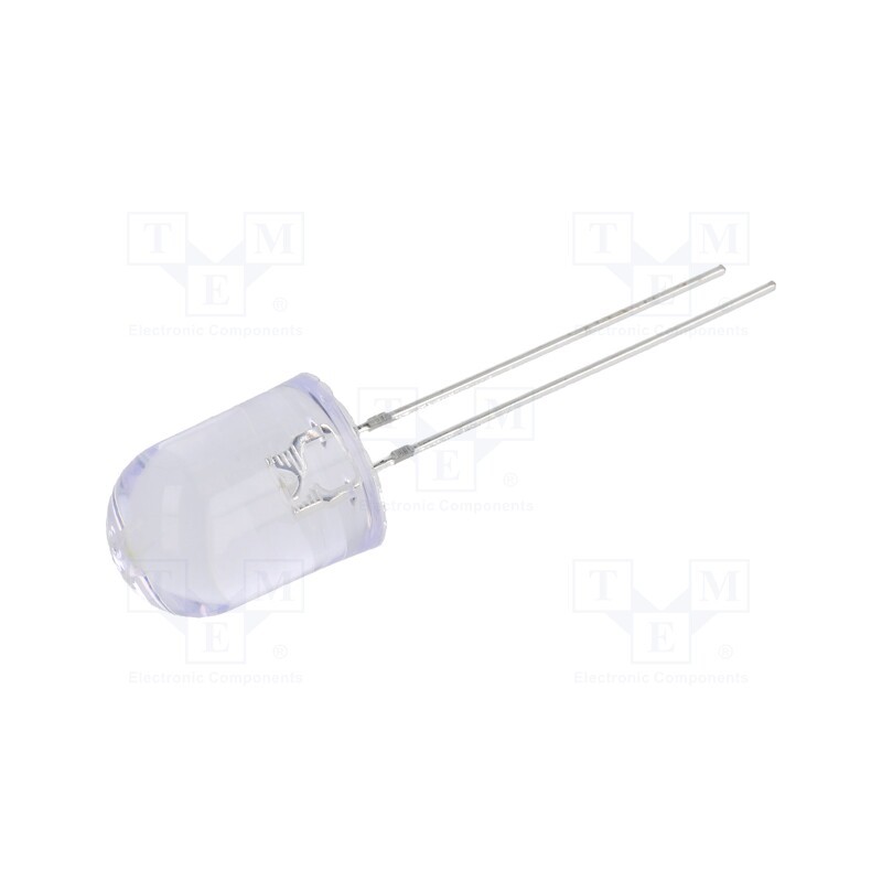 10 pcs : OSW4DKA131B - LED, 10mm, white cold, 22000÷25000mcd, 30°, Front: convex, 2.8÷3.6V