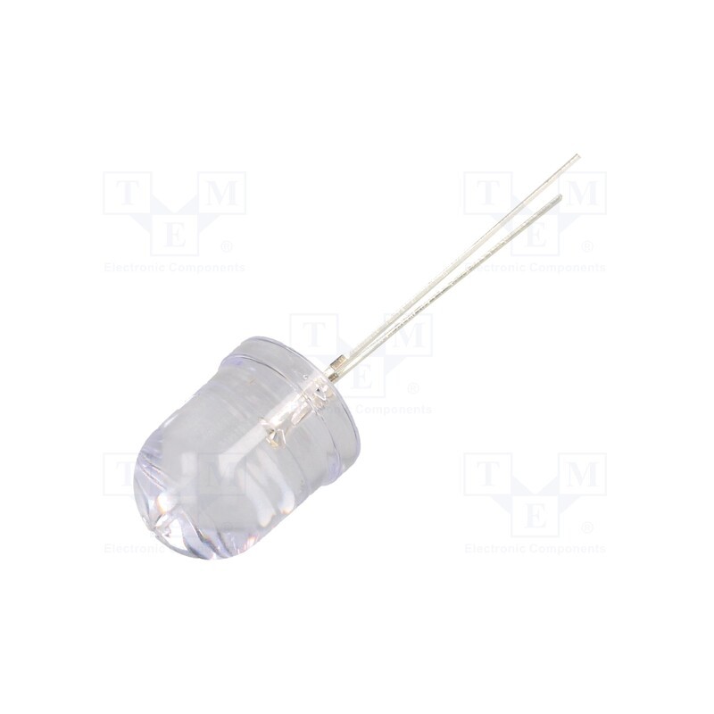 10 pcs : OSO5PAA131A-1MA - LED, 10mm, orange, 1120÷1560mcd, 30°, Front: convex, 1.8÷2.2V