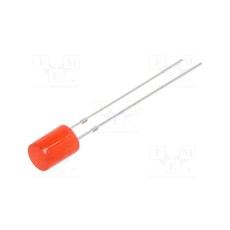 10 pcs : OSR5PA5GE4B-12V - LED, 5mm, red, 220÷330mcd, 140°, Front: flat, 15V, No.of term: 2