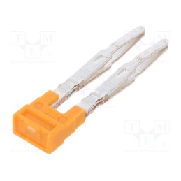 10 pcs : 1985410000 ZQV 1.5N/2 - Comb bridge, ways: 2, orange, A series