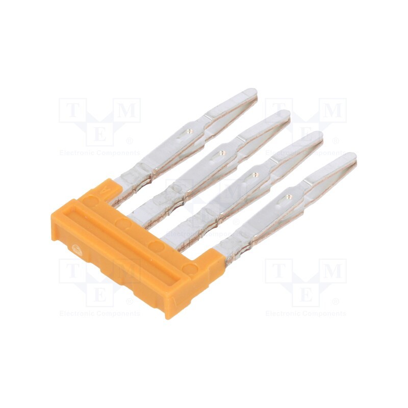 10 pcs : 1985490000 ZQV 1.5N/4 - Comb bridge, ways: 4, orange, A series