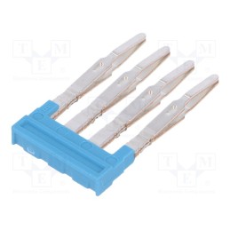 10 pcs : 1985570000 ZQV 1.5N/4 BL - Comb bridge, ways: 4, blue, A series