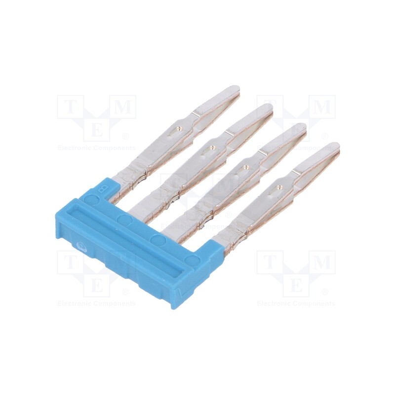 10 pcs : 1985570000 ZQV 1.5N/4 BL - Comb bridge, ways: 4, blue, A series