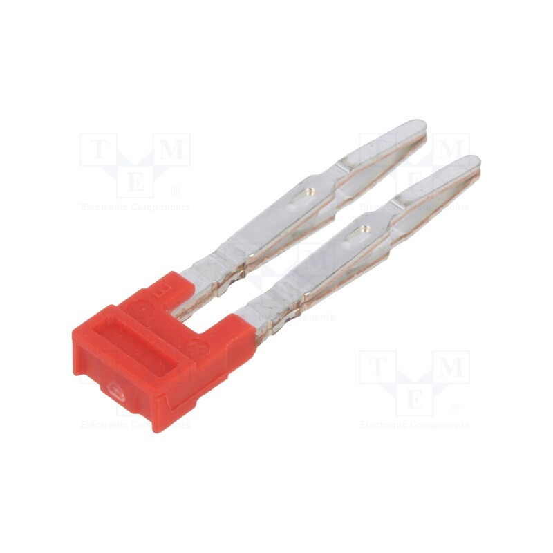 10 pcs : 1985650000 ZQV 1.5N/2 RD - Comb bridge, ways: 2, red, A series
