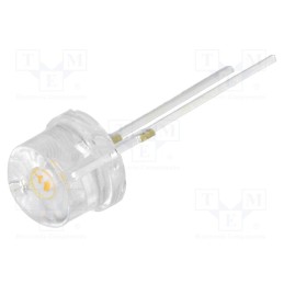 10 pcs : OS5MM387E1U - LED, 8mm, white warm, 140°, Front: convex, 8.4÷10.8V, No.of term: 2