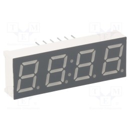 10 pcs : KW4-391CVA - Display: LED, 7-segment, 9.9mm, 0.39', No.char: 4, red, 30÷60mcd