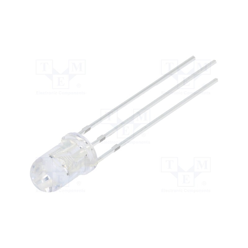 10 pcs : OSRPMC5A31A-VV - LED, 5mm, red/green, 30°, Front: convex, 3÷15V, No.of term: 3, round