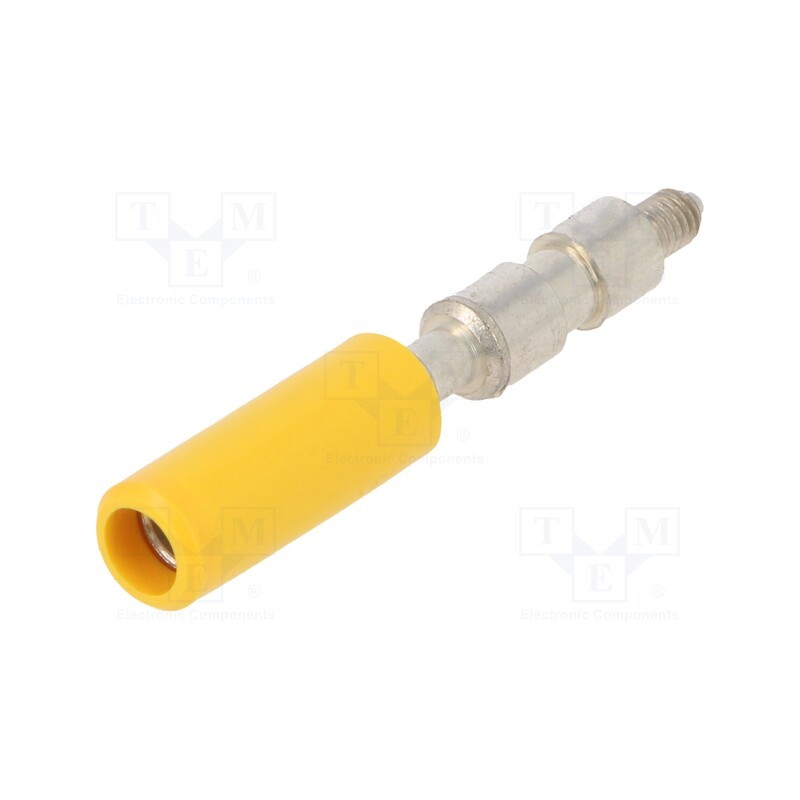 10 pcs : 1SNA179726R0200 (AJS9-YE) - Test socket, yellow, SNA, Entrelec