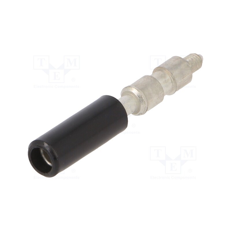 10 pcs : 1SNA206680R1500 (AJS9-BK) - Test socket, black, SNA, Entrelec