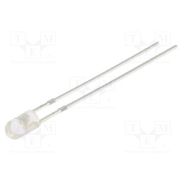 10 pcs : OSG5GP3E31B - LED, 3mm, green, 25000÷30000mcd, 30°, Front: convex, 2.9÷3.4V