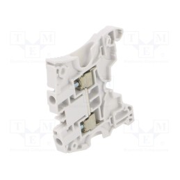 20 pcs : 1SNK505010R0000 ZS4 - Splice terminal: rail, 0.2÷4mm2, ways: 1, terminals: 2, grey, SNK