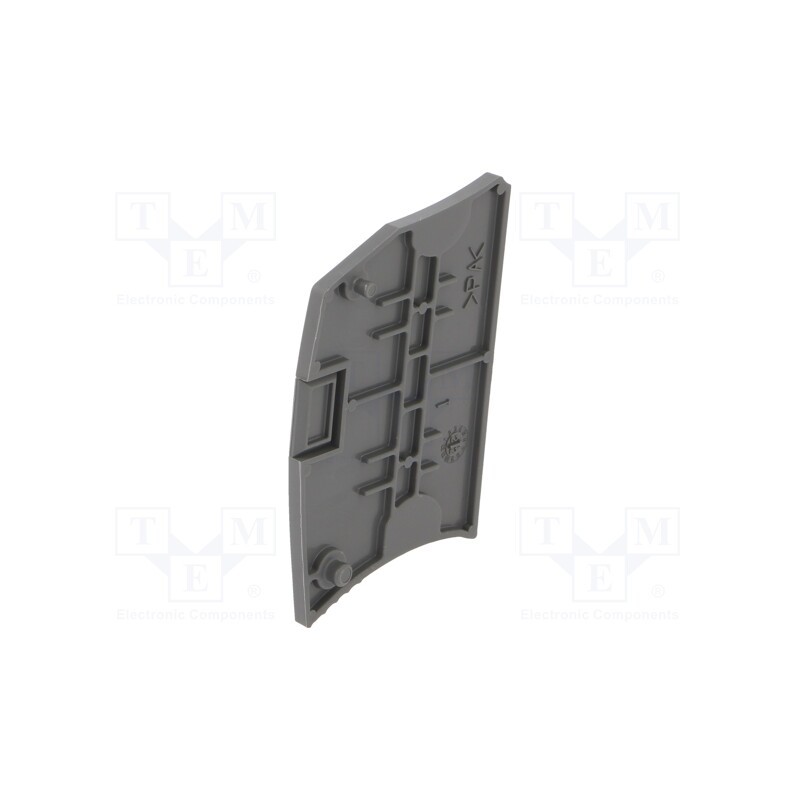 10 pcs : 1SNK505910R0000 (ES4) - End piece, dark grey, Width: 2.2mm, SNK, Ht: 50.9mm, -55÷110°C