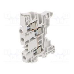 10 pcs : 1SNK506011R0000 (ZS6-3S) - Splice terminal: rail, 0.2÷6mm2, ways: 1, terminals: 3, grey, SNK