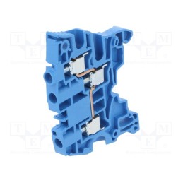 10 pcs : 1SNK506021R0000 (ZS6-3S-BL) - Splice terminal: rail, 0.2÷6mm2, ways: 1, terminals: 3, blue, SNK