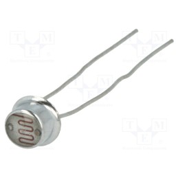 10 pcs : PGM5549-MP - Photoresistor, 100mW, 45÷140kΩ, 540nm, THT, 150VDC, ØLED: 5.5mm