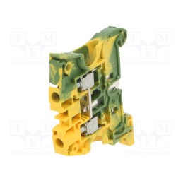 10 pcs : 1SNK506150R0000 ZS6-PE - Splice terminal: rail, ways: 1, terminals: 2, yellow-green, SNK