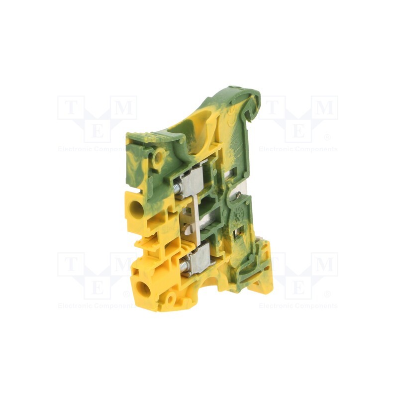 10 pcs : 1SNK506150R0000 ZS6-PE - Splice terminal: rail, ways: 1, terminals: 2, yellow-green, SNK