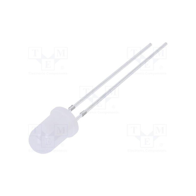 10 pcs : OS5RAA5A32A-0.5 - LED, 5mm, red, 18000÷20000mcd, 30°, Front: convex, 1.8÷2.6V, 130mW