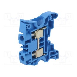 10 pcs : 1SNK508020R0000 (ZS10-BL) - Splice terminal: rail, 0.5÷10mm2, ways: 1, terminals: 2, blue, SNK