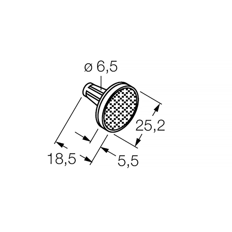 1 pcs - Banner Sensor Reflector for Use with VALU-BEAM 915 Series Sensor