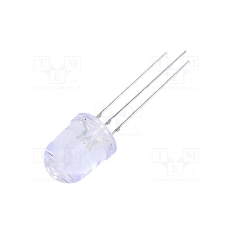 10 pcs : OSRPMCA131A - LED, 10mm, red/green, 30°, Front: convex, 2.1÷2.6/3.1÷3.6V, round