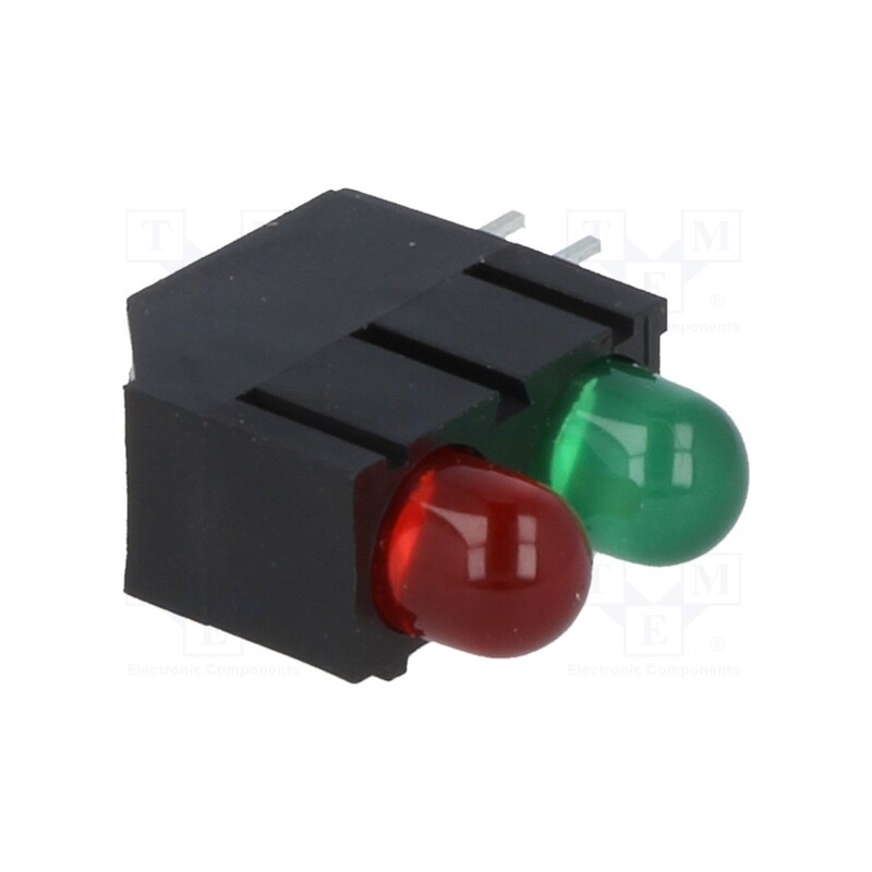10 pcs : L-1503EB/1I1GD - LED, in housing, red/green, 5mm, No.of diodes: 1, 10mA, 60°