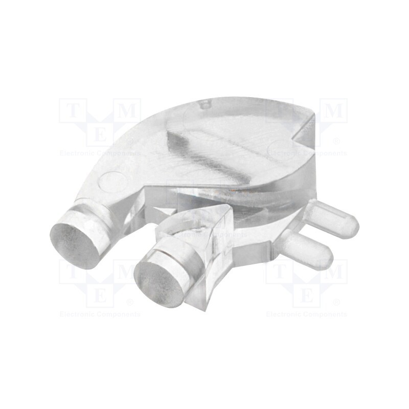 10 pcs : 1280.1010000000001 - Fiber for LED, round, Ø3mm, No.of mod: 2, Front: flat, angular