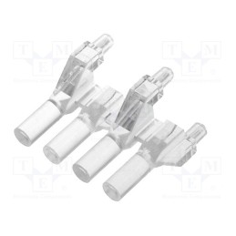 10 pcs : 1272.1014 - Fiber for LED, round, Ø3mm, No.of mod: 4, Front: flat