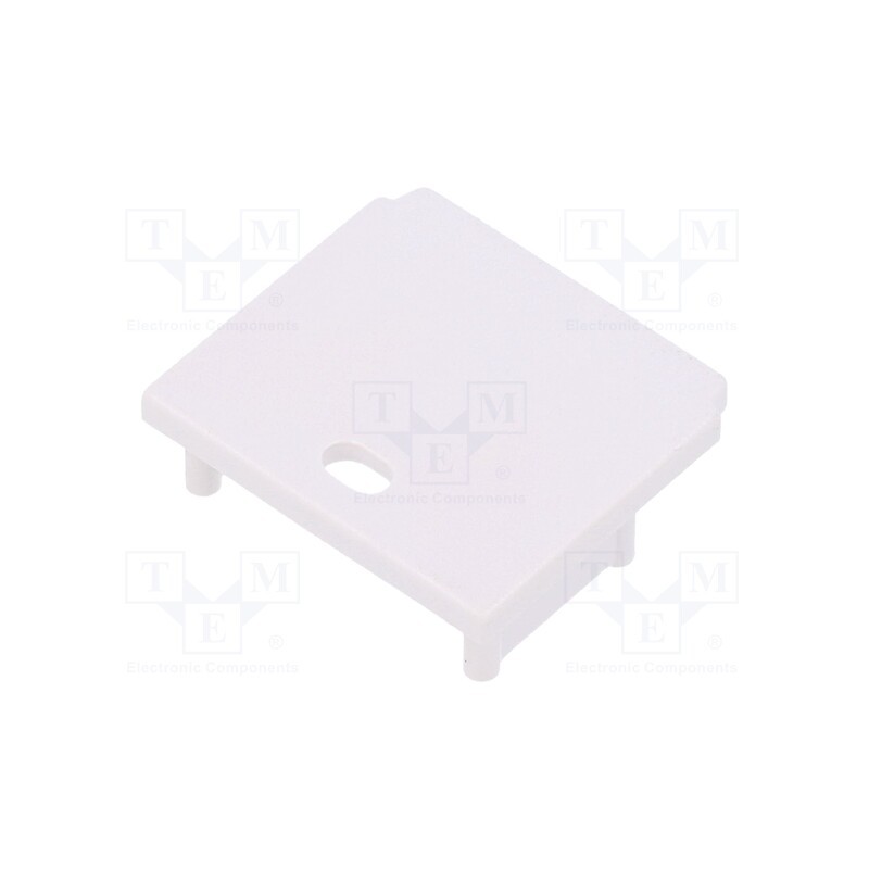 10 set : G1000501 -AS - Cap for LED profiles, white, 2pcs, ABS, with hole