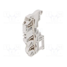 10 pcs : 1SNK705011R0000 (ZK2.5-3P) - Splice terminal: rail, 0.2÷2.5mm2, ways: 1, terminals: 3, grey, SNK