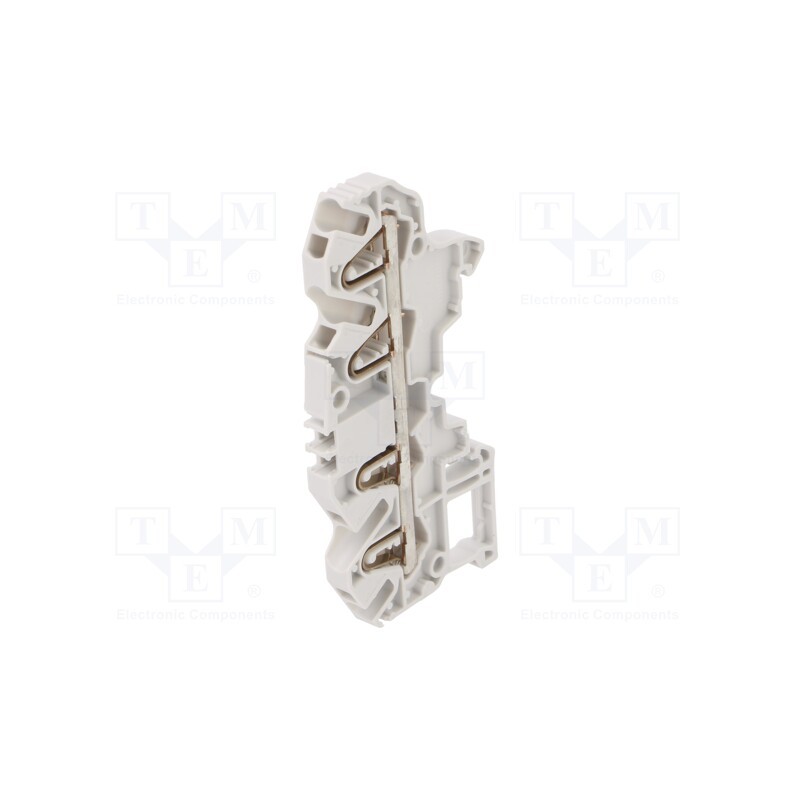 10 pcs : 1SNK705012R0000 (ZK2.5-4P) - Splice terminal: rail, 0.2÷2.5mm2, ways: 1, terminals: 4, grey, SNK
