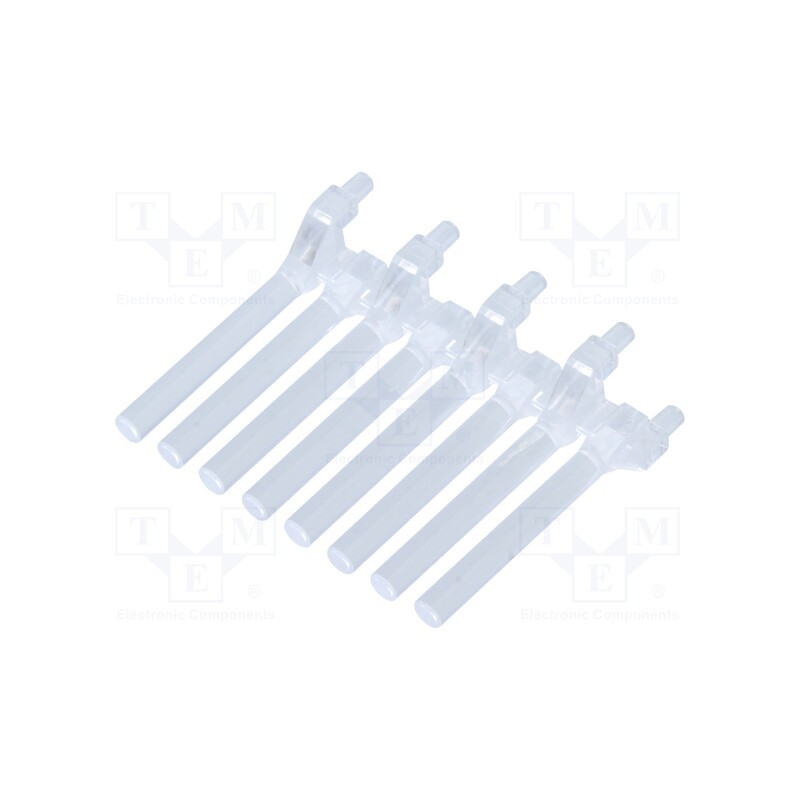 10 pcs : 1272.1028 -AS - Fiber for LED, round, Ø3mm, No.of mod: 8, Front: flat