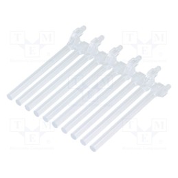 10 pcs : 1272.1030000000001 - Fiber for LED, round, Ø3mm, No.of mod: 10, Front: flat