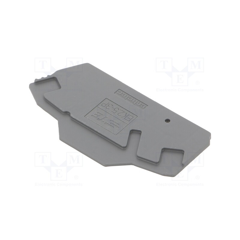 10 pcs : 1SNK705911R0000 (EK2.5-3P) - End piece, dark grey, Width: 2mm, SNK, Ht: 65.73mm, -55÷110°C