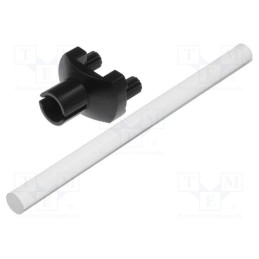 10 pcs : 1216.1003000000001 - Fiber for LED, round, Ø3mm, Front: flat