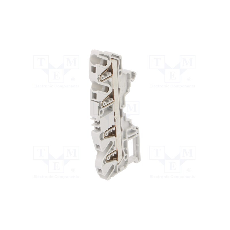 10 pcs : 1SNK706012R0000 (ZK4-4P) - Splice terminal: rail, 0.5÷4mm2, ways: 1, terminals: 4, grey, SNK