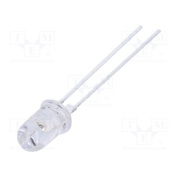 10 pcs : OS5OKA5B61P - LED, 5mm, orange, 40000÷48000mcd, 60°, Front: convex, 2.3÷2.8V