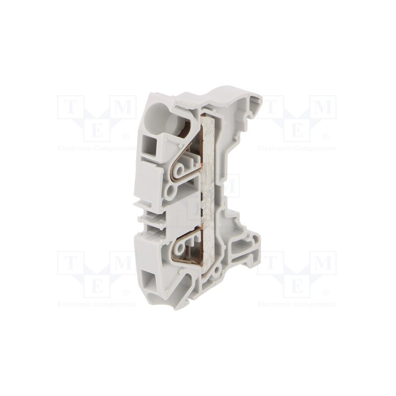 10 pcs : 1SNK708010R0000 (ZK6) - Splice terminal: rail, 0.5÷6mm2, ways: 1, terminals: 2, grey, SNK