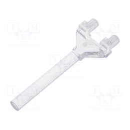 10 pcs : 1275.1002000000001 - Fiber for LED, round, Ø: 3mm, Front: flat, with PCB mounting