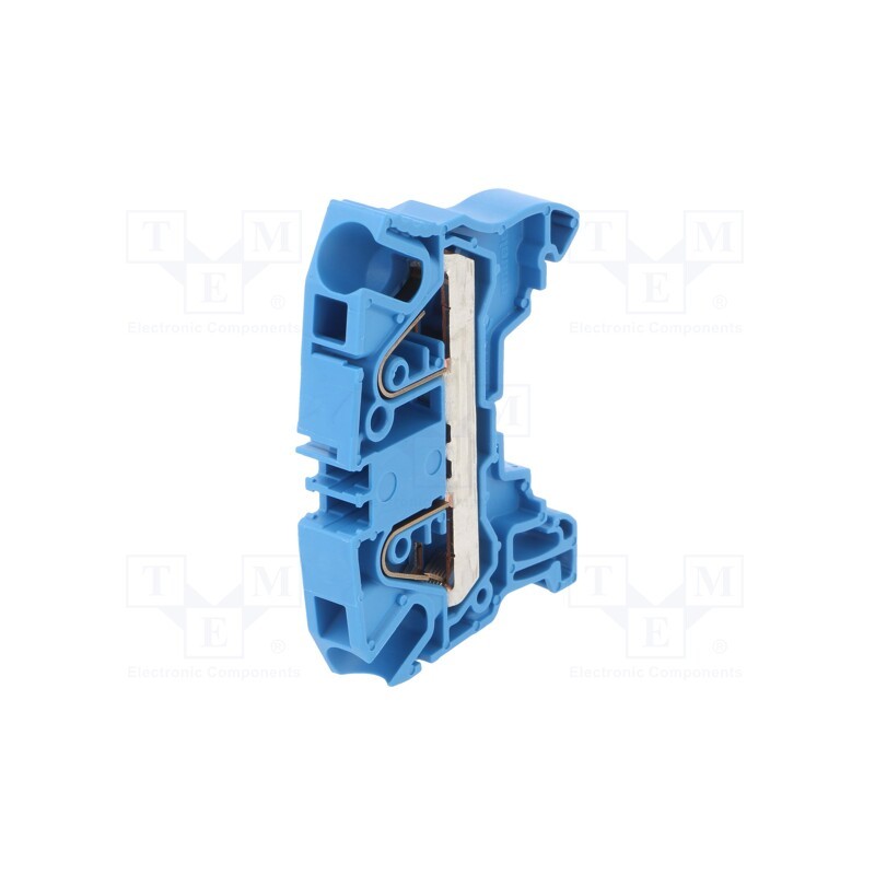 10 pcs : 1SNK708020R0000 (ZK6-BL) - Splice terminal: rail, 0.5÷6mm2, ways: 1, terminals: 2, blue, SNK