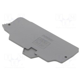 10 pcs : 1SNK710910R0000 (EK10) - End piece, dark grey, Width: 2mm, SNK, Ht: 80.47mm, -55÷110°C