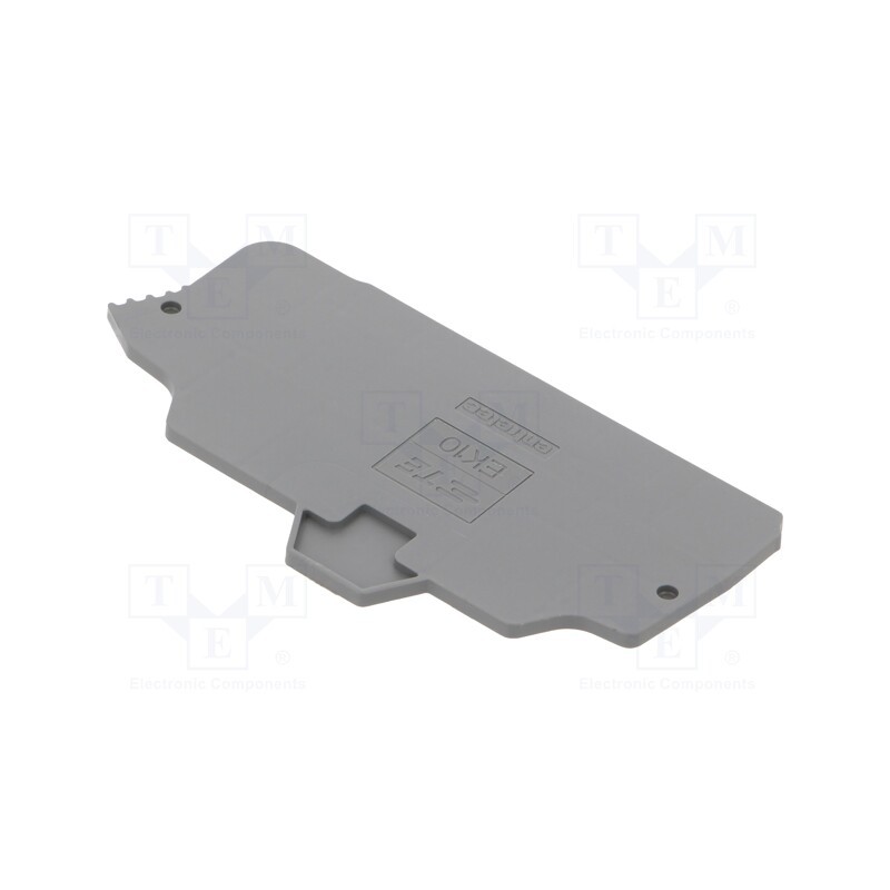 10 pcs : 1SNK710910R0000 (EK10) - End piece, dark grey, Width: 2mm, SNK, Ht: 80.47mm, -55÷110°C