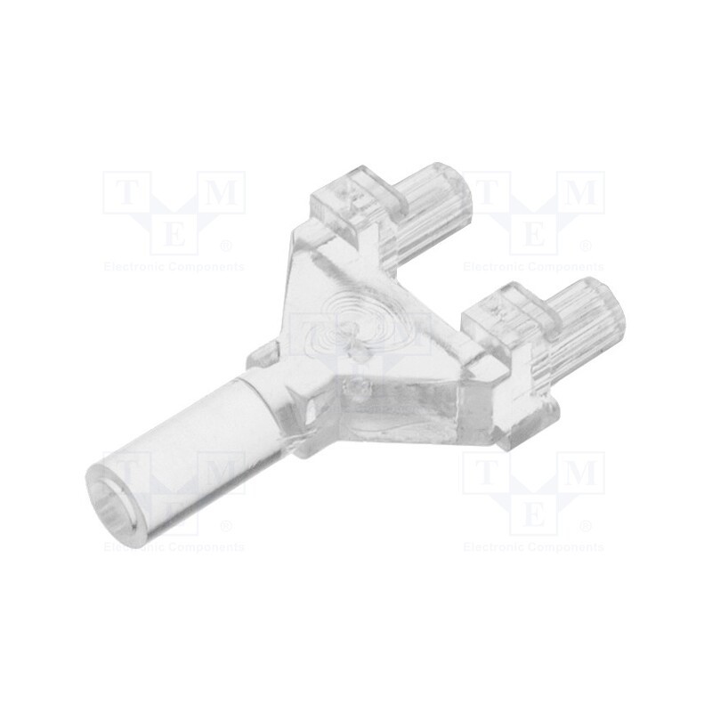 10 pcs : 1275.1001000000001 - Fiber for LED, round, Ø: 3mm, Front: flat, with PCB mounting