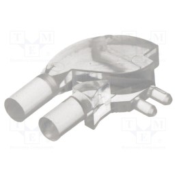 10 pcs : 1280.1020000000001 - Fiber for LED, round, Ø3mm, No.of mod: 2, Front: flat, angular