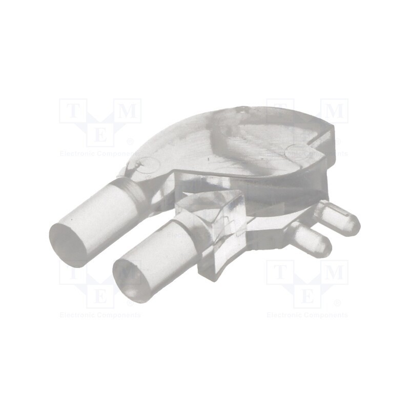 10 pcs : 1280.1020000000001 - Fiber for LED, round, Ø3mm, No.of mod: 2, Front: flat, angular