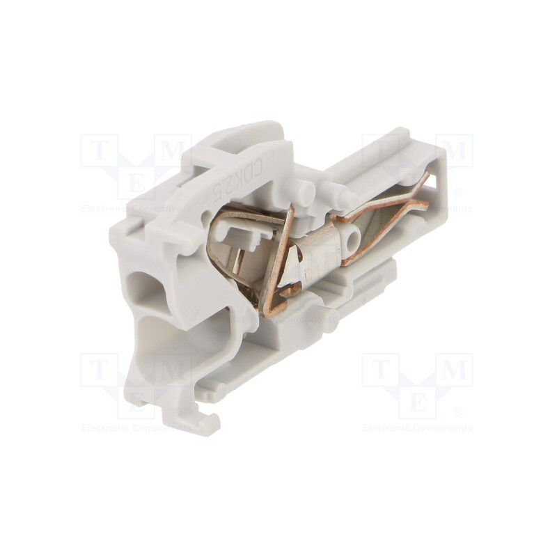 10 pcs : 1SNK805712R0000 (CDK2.5) - Plug, 0.2÷2.5mm2, ways: 1, terminals: 1, grey, spring clamp, SNK