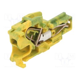 10 pcs : 1SNK805750R0000 (CDK2.5-PE) - Plug, 0.2÷2.5mm2, ways: 1, terminals: 1, yellow-green, spring clamp