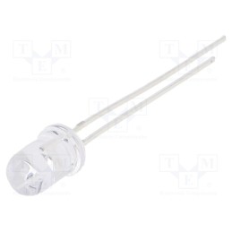 10 pcs : OSG8HA5A31A-12V - LED, 5mm, yellow green, 500÷750mcd, 30°, Front: convex, 12V
